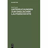 Untersuchungen Zur Englischen Lautgeschichte