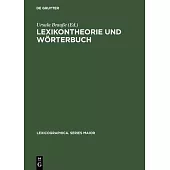 Lexikontheorie Und Wörterbuch