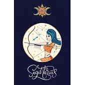 SAGITTARIUS - Lined Journal: Zodiac Notebook - 100 Pages - 6x9 Inch