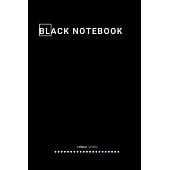 Black Noteebok: Colored notebook, Journal, Diary, Ideas Book (110 pages, blank, 6’’’’x 9’’’’ )