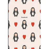 Notebook: Cute penguin notebook journal to write in. Fun gift for penguin lovers.