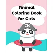 Animal Coloring Book for Girls: Stress Relieving Animal Designs