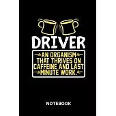 Driver - Notebook: Lined notebook for drivers to track all informations of daily work life for men and women