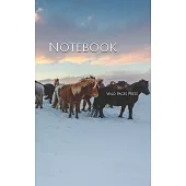 Notebook: Iceland Horses in Winter