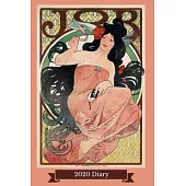 2020 Diary: JOB Advertisement 1898 Art Nouveau Week-to-View Planner (6