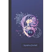 Aquarius Journal: Planner and Brain Map Diary: Gift Astrology Sun Sign Notebook