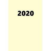 2020 Daily Planner 2020 Cream White Color 384 Pages: 2020 Planners Calendars Organizers Datebooks Appointment Books Agendas