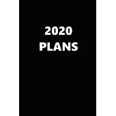 2020 Daily Planner 2020 Plans Black Color 384 Pages: 2020 Planners Calendars Organizers Datebooks Appointment Books Agendas