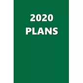 2020 Daily Planner 2020 Plans Green Color 384 Pages: 2020 Planners Calendars Organizers Datebooks Appointment Books Agendas