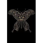 Notes: Butterfly / Medium Size Notebook with Lined Interior, Page Number and Daily Entry Ideal for Organization, Taking Notes