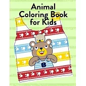 Animal Coloring Book For Kids: An Adorable Coloring Christmas Book with Cute Animals, Playful Kids, Best for Children