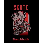 Skate Sketchbook: Artist Sketch Book and Drawing Pad for Sketching, Drawing, Doodling Notepad