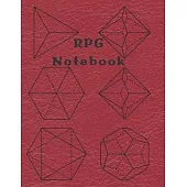 RPG Notebook: Mixed paper: Hexagon, Dot Graph, Dot Paper, Pitman: For role playing gamers: Notes, tracking, mapping, terrain plans: