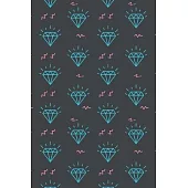 Notes: Diamonds / Medium Size Notebook with Lined Interior, Page Number and Daily Entry Ideal for Organization, Taking Notes,