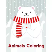 Animals Coloring: Coloring Pages with Adorable Animal Designs, Creative Art Activities