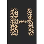 H: small lined leopard print notebook; monogrammed gifts for her