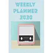Weekly Planner 2020: Vintage HAM Radio Book Notepad Notebook Composition and Journal Gratitude Dot Diary