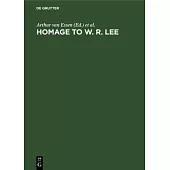 Homage to W. R. Lee: Essays in English as a Foreign or Second Language