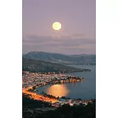 Notebook: Kastoria Greece Lake Moon Western Macedonia