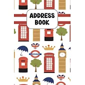Address Book: Cute Address Book with Alphabetical Organizer, Names, Addresses, Birthday, Phone, Work, Email and Notes