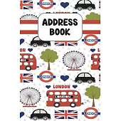Address Book: Cute Address Book with Alphabetical Organizer, Names, Addresses, Birthday, Phone, Work, Email and Notes