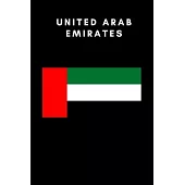 United Arab Emirates: Country Flag A5 Notebook to write in with 120 pages