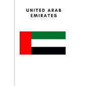 United Arab Emirates: Country Flag A5 Notebook to write in with 120 pages