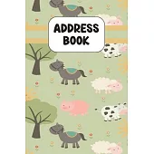 Address Book: Cute Address Book with Alphabetical Organizer, Names, Addresses, Birthday, Phone, Work, Email and Notes