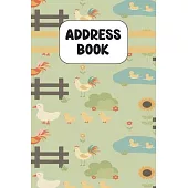 Address Book: Cute Address Book with Alphabetical Organizer, Names, Addresses, Birthday, Phone, Work, Email and Notes