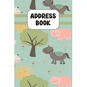 Address Book: Cute Address Book with Alphabetical Organizer, Names, Addresses, Birthday, Phone, Work, Email and Notes