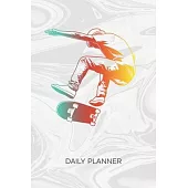 Daily Planner Weekly Calendar: Skateboard Lover Organizer Undated - Blank 52 Weeks Monday to Sunday -120 Pages- Skater Gift Idea Notebook Journal Ska