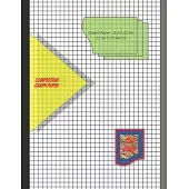 Graph Paper Notebook 8.5 x 11 IN, 21.59 x 27.94 cm: 1/4 inch thin = 0.25