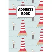 Address Book: Cute Address Book with Alphabetical Organizer, Names, Addresses, Birthday, Phone, Work, Email and Notes