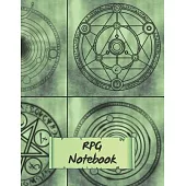 RPG Notebook: Mixed paper: Hexagon, Dot Graph, Dot Paper, Pitman: For role playing gamers: Notes, tracking, mapping, terrain plans: