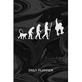 Daily Planner Weekly Calendar: Skateboarder Organizer Undated - Blank 52 Weeks Monday to Sunday -120 Pages- Skate Event Notebook Journal Skater Evolu