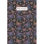 PMS Tracker: Professional Monthly Period Journal For Girls, Menstrual Cycle Logbook - 4 years monthly calendar logbook to monitor y