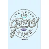 I’’VE NEVER LOST A game I JUST RAN OUT OF TIME: A Gratitude Journal to Win Your Day Every Day, 6X9 inches, Inspirational Jordan Quote on Blue matte cov