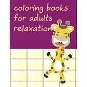 coloring books for adults relaxation: Easy and Funny Animal Images