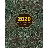 2020 Weekly and Monthly Planner: Antique 2020 Vintage Planner