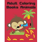 Adult Coloring Books Animals: coloring pages with funny images to Relief Stress for kids and adults