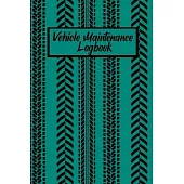 Vehicle Maintenance Logbook: Black Tire Threads Maintenance Repair Journal Record Notebook for your Maintenance of your Personal Vehicle or bike