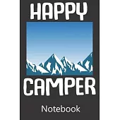 Happy Camper: Composition Notebook, College Ruled Blank Lined Book for for taking notes, recipes, sketching, writing, organizing, do