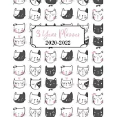 3 Year Planner: 3 Year Calendar Planner for January 2020 - December 2022, Includes Contacts + Notes Page, 36 Month Planner, 3 Year Mon