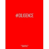 Notebook for Cornell Notes, 120 Numbered Pages, #DILIGENCE, Red Cover: For Taking Cornell Notes, Personal Index, 8.5