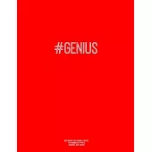 Notebook for Cornell Notes, 120 Numbered Pages, #GENIUS, Red Cover: For Taking Cornell Notes, Personal Index, 8.5