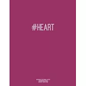 Notebook for Cornell Notes, 120 Numbered Pages, #HEART, Plum Cover: For Taking Cornell Notes, Personal Index, 8.5