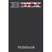 BMX American Flag: Composition Notebook, College Ruled Blank Lined Book for for taking notes, recipes, sketching, writing, organizing, do