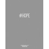 Notebook for Cornell Notes, 120 Numbered Pages, #HOPE, Grey Cover: For Taking Cornell Notes, Personal Index, 8.5