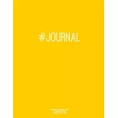 Notebook for Cornell Notes, 120 Numbered Pages, #JOURNAL, Gold Cover: For Taking Cornell Notes, Personal Index, 8.5