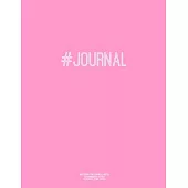 Notebook for Cornell Notes, 120 Numbered Pages, #JOURNAL, Pink Cover: For Taking Cornell Notes, Personal Index, 8.5